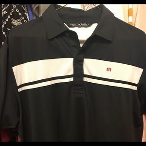 Travis Matthew black golf shirt. Size Medium.